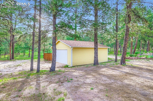 14820 Spiritwood Loop, Elbert, CO 80106 - view of detached garage