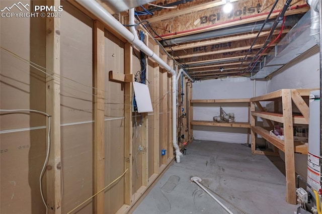 8795 Canary Cir, Colorado Springs, CO 80908 - unfinished below grade area with water heater