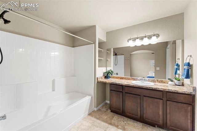 7315 Forest Meadows Ave, Colorado Springs, CO 80908 - full bath featuring washtub / shower combination and vanity