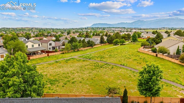 5481 Pioneer Mesa Dr, Colorado Springs, CO 80923 - aerial view of residential area with a mountainous background
