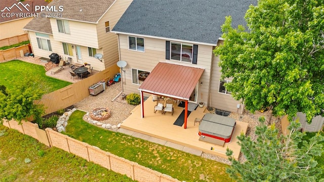 5481 Pioneer Mesa Dr, Colorado Springs, CO 80923 - view from above of property