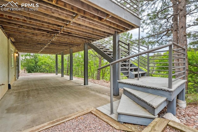 2175 Wake Forest Ct, Colorado Springs, CO 80918 - view of patio / terrace with stairway