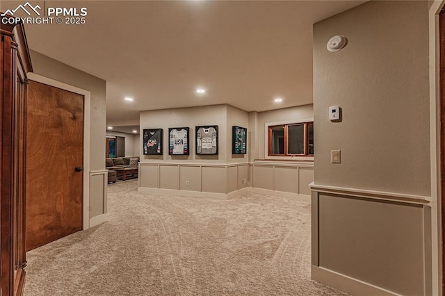 5145 Golden Hills Ct, Colorado Springs, CO 80919 - hall featuring carpet flooring and recessed lighting