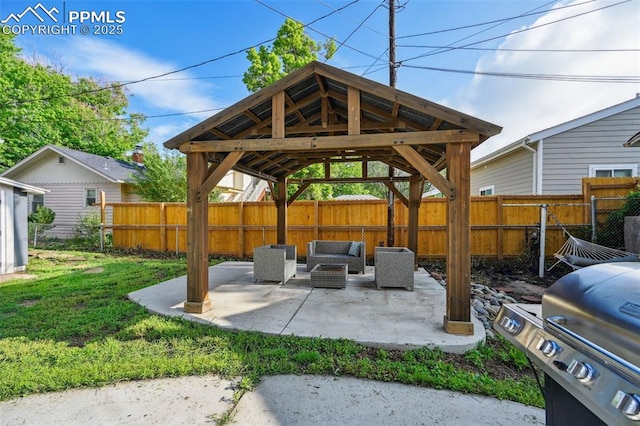 107 N Logan Ave, Colorado Springs, CO 80909 - view of patio with a gazebo and outdoor lounge area