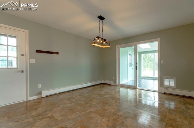 16070 Buggywhip Dr, Elbert, CO 80106 - spare room featuring baseboard heating and baseboards