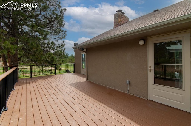 16070 Buggywhip Dr, Elbert, CO 80106 - view of wooden deck