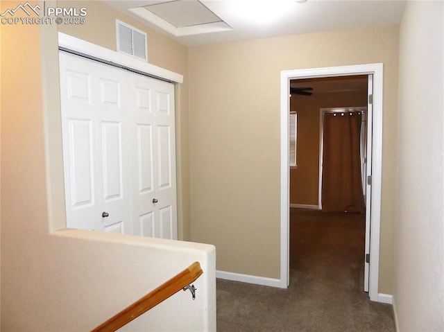 828 S Wahsatch Ave, Colorado Springs, CO 80903 - corridor with dark carpet and baseboards