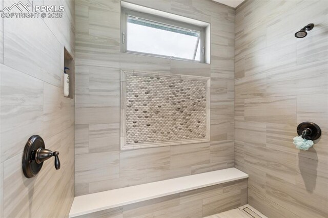 4808 Silver Nell Dr, Colorado Springs, CO 80908 - full bathroom featuring a tile shower