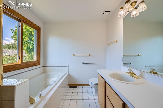 5437 Lions Gate Ln, Colorado Springs, CO 80919 - bathroom featuring vanity and a garden tub