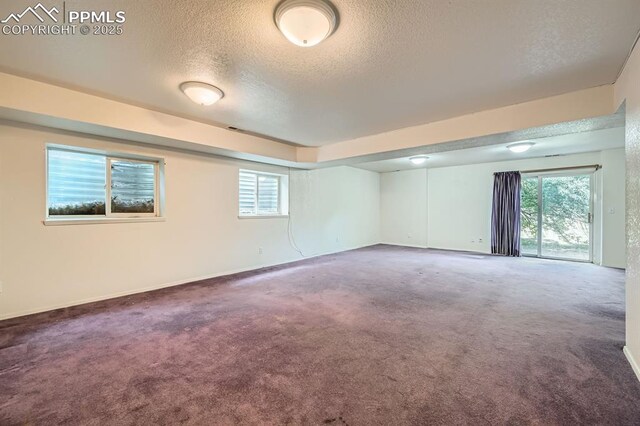 5437 Lions Gate Ln, Colorado Springs, CO 80919 - carpeted spare room with a textured ceiling and healthy amount of natural light