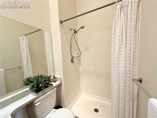 1660 Maitland Ct, Colorado Springs, CO 80919 - bathroom with toilet and a tile shower