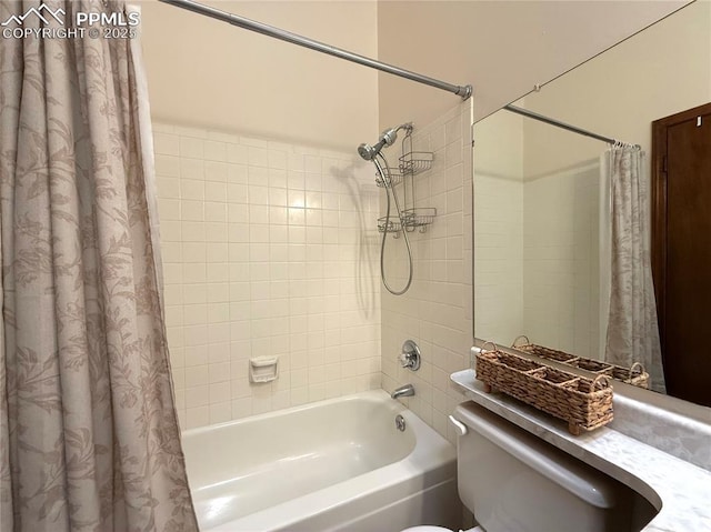 1660 Maitland Ct, Colorado Springs, CO 80919 - full bathroom featuring shower / tub combo and toilet