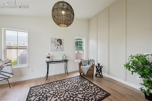4530 Star Ridge Dr, Colorado Springs, CO 80916 - living area featuring healthy amount of natural light, light wood-style flooring, and baseboards