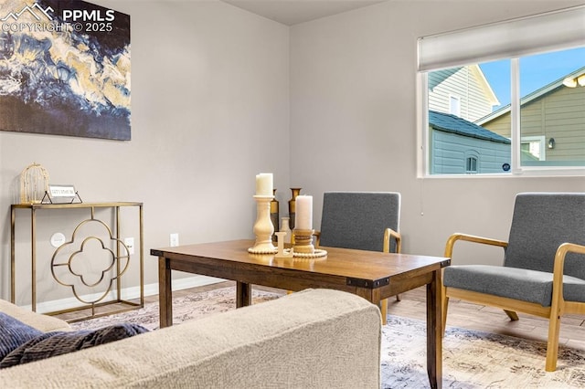10881 Traders Pkwy, Fountain, CO 80817 - office area with baseboards and wood finished floors