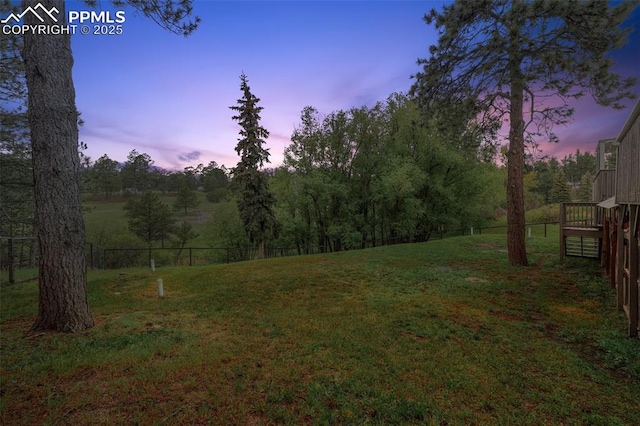 7475 Chirgiton Rd, Colorado Springs, CO 80908 - view of yard at dusk
