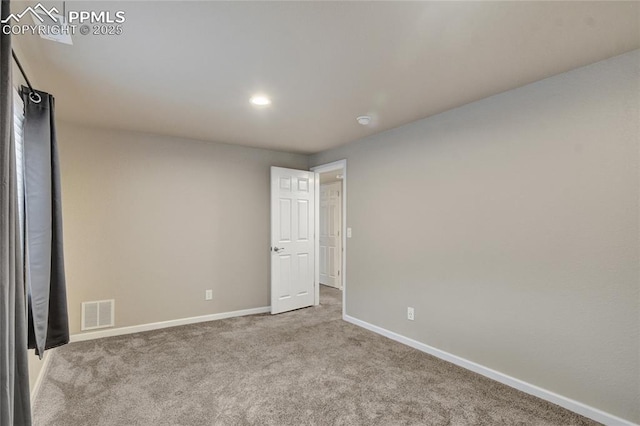 12213 Crystal Downs Rd, Peyton, CO 80831 - unfurnished room with baseboards, carpet, and recessed lighting