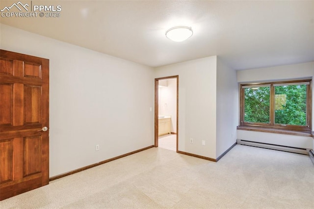 170 Salisbury Ct, Colorado Springs, CO 80906 - empty room featuring light colored carpet, baseboard heating, and baseboards