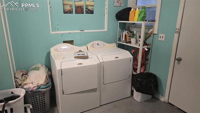 414 7th St, Hugo, CO 80821 - laundry area with washing machine and clothes dryer