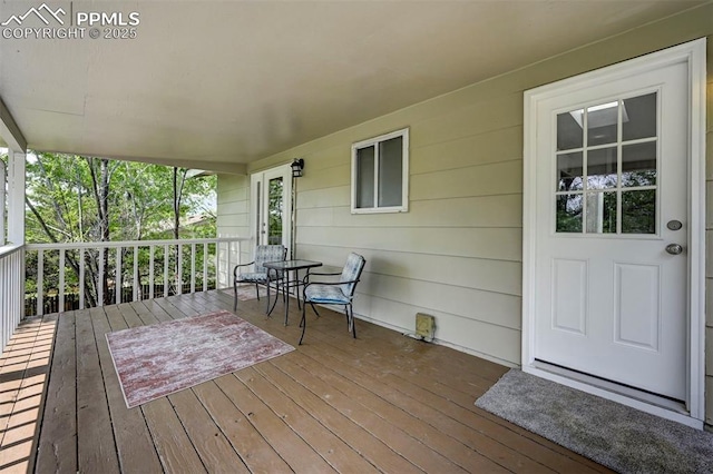 1135 Server Dr, Colorado Springs, CO 80910 - view of wooden terrace