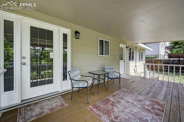 1135 Server Dr, Colorado Springs, CO 80910 - view of wooden terrace