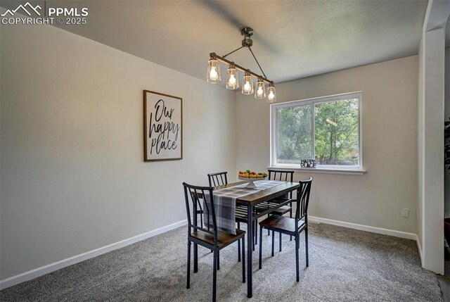 1135 Server Dr, Colorado Springs, CO 80910 - dining area featuring carpet flooring and baseboards
