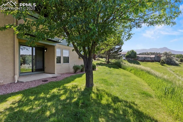128 W Rockrimmon Blvd Unit 105, Colorado Springs, CO 80919 - view of grassy yard featuring a mountain view