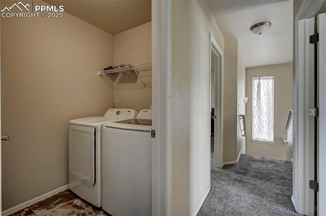 4959 Gami Way, Colorado Springs, CO 80911 - laundry area featuring washing machine and clothes dryer and baseboards