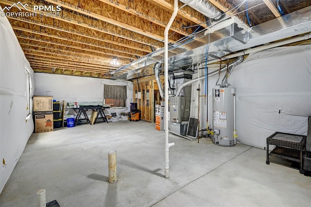4959 Gami Way, Colorado Springs, CO 80911 - unfinished basement featuring water heater and heating unit