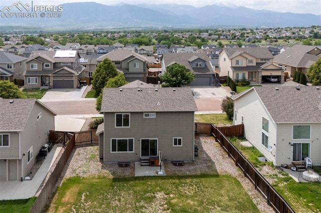 4959 Gami Way, Colorado Springs, CO 80911 - aerial perspective of suburban area with a mountain backdrop