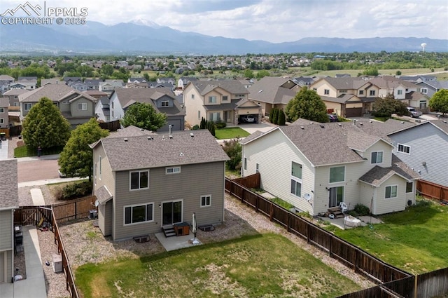 4959 Gami Way, Colorado Springs, CO 80911 - aerial view of residential area with a mountain backdrop
