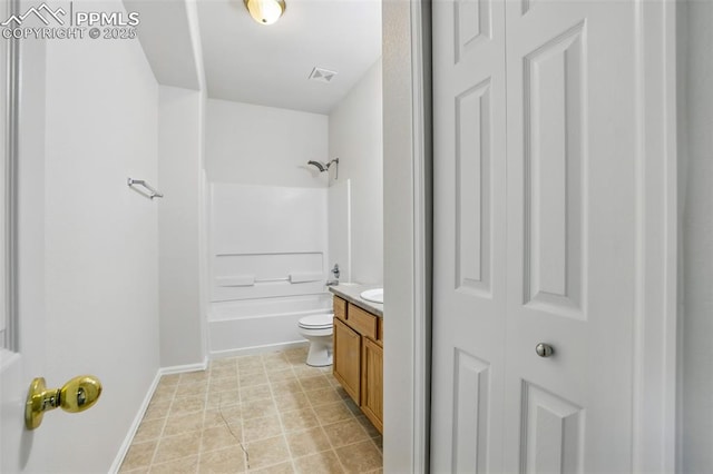 688 Bosque Vista Pt, Colorado Springs, CO 80916 - full bath featuring a closet, vanity, shower / tub combination, and toilet