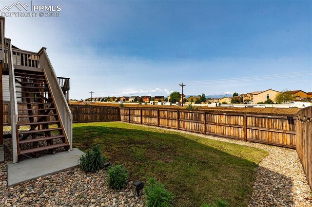 6078 Jorie Rd, Colorado Springs, CO 80927 - view of yard featuring stairs and a residential view