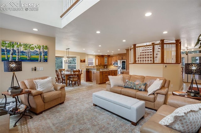 2100 N Elk Rdg, Divide, CO 80814 - living area with recessed lighting