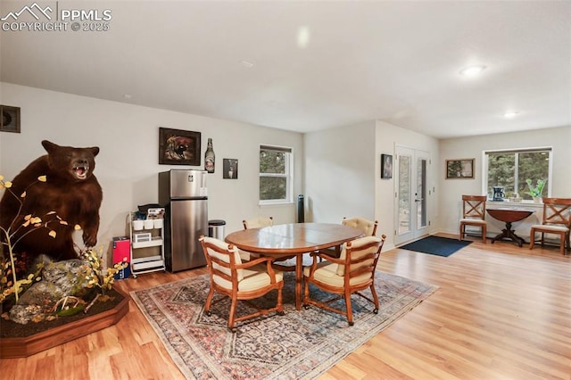 2100 N Elk Rdg, Divide, CO 80814 - dining area with wood finished floors, recessed lighting, and baseboards