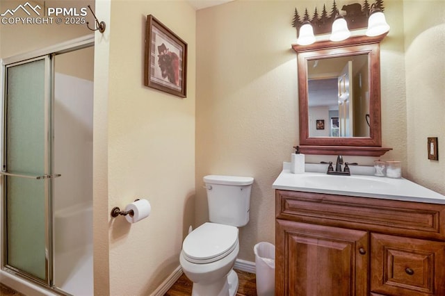 2100 N Elk Rdg, Divide, CO 80814 - full bath with vanity, a stall shower, and toilet