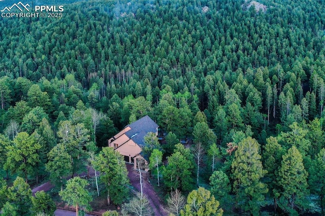 2100 N Elk Rdg, Divide, CO 80814 - aerial view of property and surrounding area with a forest