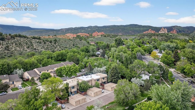686 Echo Ln, Colorado Springs, CO 80904 - aerial perspective of suburban area with a mountainous background