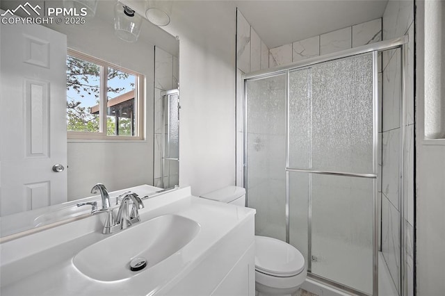 4408 Winding Cir, Colorado Springs, CO 80917 - bathroom featuring a shower stall and vanity