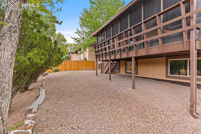 4408 Winding Cir, Colorado Springs, CO 80917 - view of yard featuring stairway and a deck