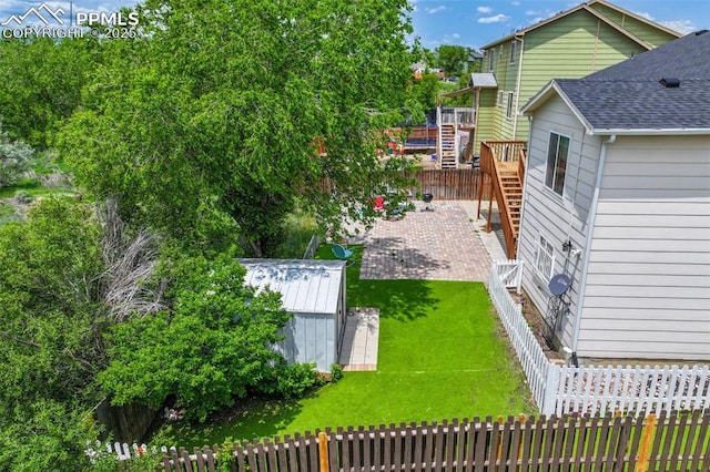 830 Winebrook Way, Fountain, CO 80817 - view of yard featuring stairway