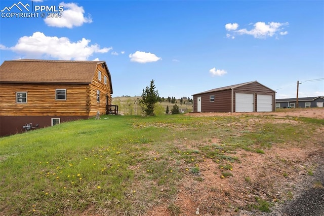 226 W El Paso Ave, Cripple Creek, CO 80813 - view of yard featuring a detached garage and an outbuilding