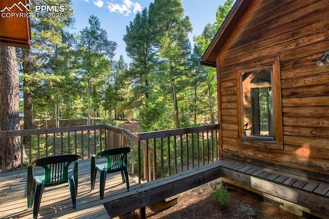 886 Cottonwood Lake Dr, Divide, CO 80814 - view of wooden deck