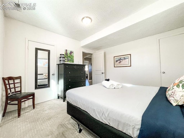 418 N Baldwin St, Woodland Park, CO 80863 - bedroom with light carpet and a textured ceiling