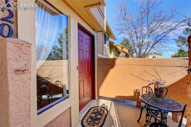 4120 Autumn Heights Dr Unit B, Colorado Springs, CO 80906 - property entrance with stucco siding