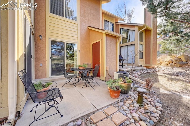 4120 Autumn Heights Dr Unit B, Colorado Springs, CO 80906 - view of patio / terrace with outdoor dining space