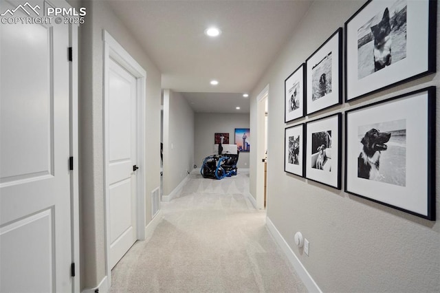 6471 Rolling Creek Dr, Colorado Springs, CO 80924 - corridor featuring recessed lighting, carpet, and baseboards