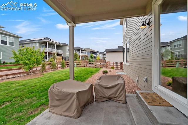6471 Rolling Creek Dr, Colorado Springs, CO 80924 - view of patio with a residential view and area for grilling