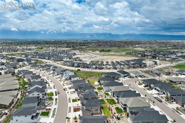 6471 Rolling Creek Dr, Colorado Springs, CO 80924 - aerial perspective of suburban area with a mountain backdrop