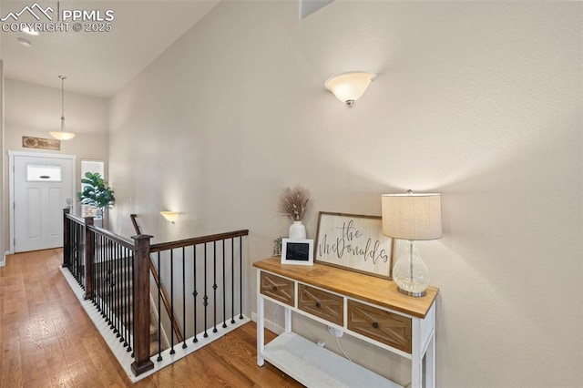 6374 Tramore Way, Colorado Springs, CO 80923 - stairway featuring wood finished floors