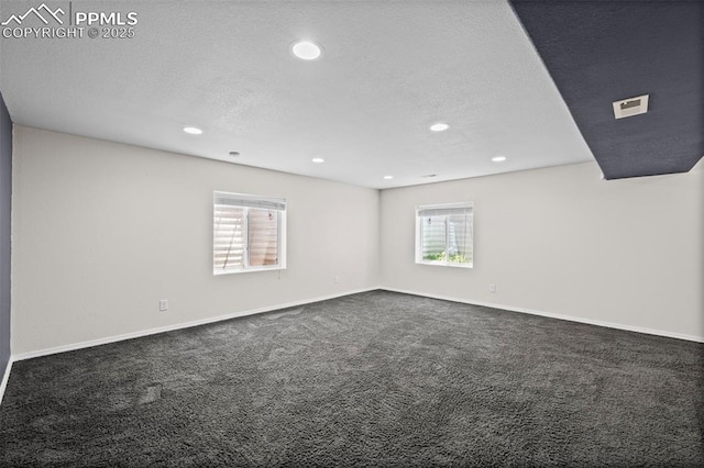 8370 Lupan Dr, Colorado Springs, CO 80951 - carpeted spare room featuring recessed lighting and a textured ceiling